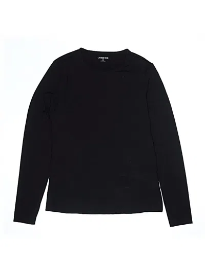 Pre-owned Lands' End Rash Guard In Black