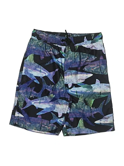 Pre-owned Lands' End Kids'  Rash Guard In Blue