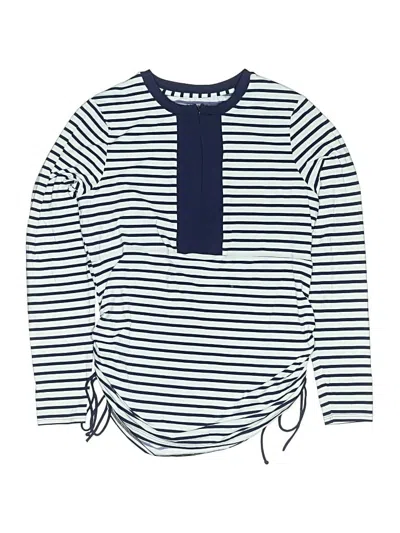 Pre-owned Lands' End Rash Guard In Blue