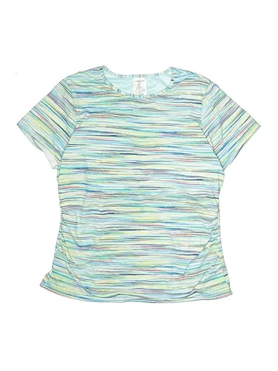 Pre-owned Lands' End Rash Guard In Blue