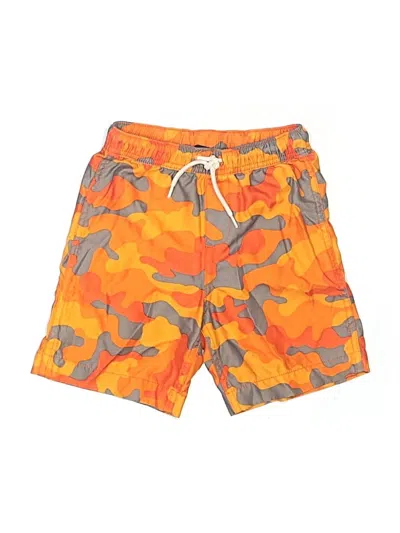 Pre-owned Lands' End Kids'  Rash Guard In Orange