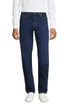 Lands' End Recover 5 Pocket Traditional Fit Comfort Waist Denim Jeans In Port Indigo