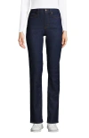 Lands' End Recover High Rise Straight Leg Blue Jeans