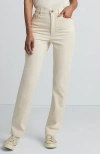 Lands' End Recover High Rise Straight Leg Blue Jeans In Natural
