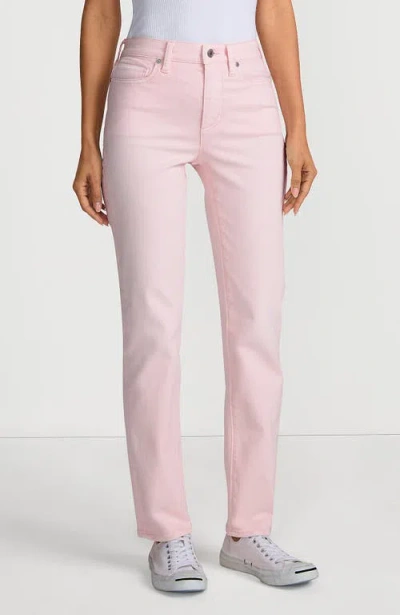 Lands' End Recover High Rise Straight Leg Blue Jeans In Pearl Garment Dye Wash