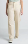 Lands' End Recover High Rise Wide Leg Blue Jeans In Natural