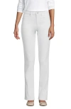 Lands' End Recover Mid Rise Straight Leg Blue Jeans In Natural