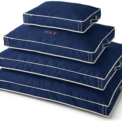 Lands' End Rectangular Canvas Dog Bed Cover In Blue