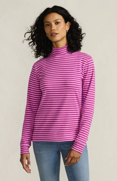 Lands' End Relaxed Cotton Long Sleeve Mock Turtleneck