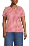 Lands' End Relaxed Supima Cotton Crew Neck T-shirt In Multi