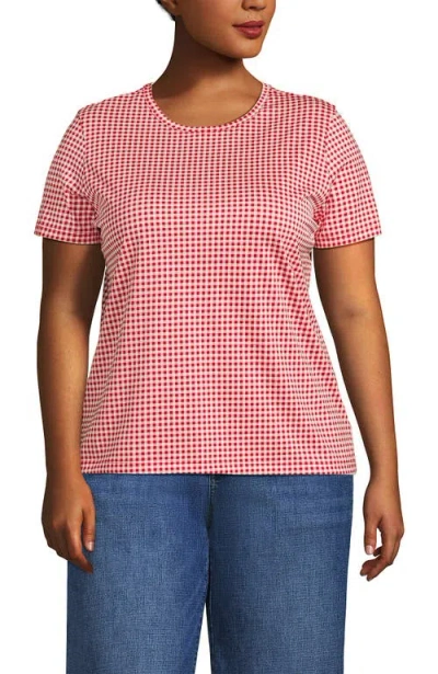 Lands' End Relaxed Supima Cotton Crew Neck T-shirt In Multi