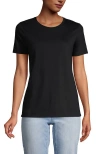 Lands' End Relaxed Supima Cotton Crew Neck T-shirt In Black