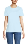 Lands' End Relaxed Supima Cotton Crew Neck T-shirt In Blue