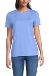 Lands' End Relaxed Supima Cotton Crew Neck T-shirt In Blue