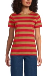 Lands' End Relaxed Supima Cotton Crew Neck T-shirt In Brown
