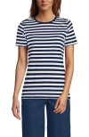 Lands' End Relaxed Supima Cotton Crew Neck T-shirt In Multi