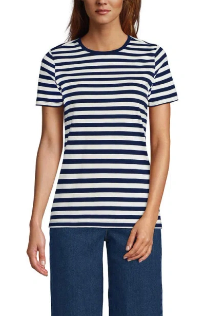 Lands' End Relaxed Supima Cotton Crew Neck T-shirt In Multi
