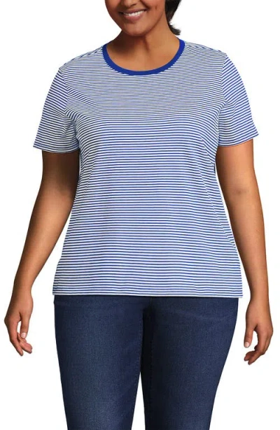 Lands' End Relaxed Supima Cotton Crew Neck T-shirt In Multi