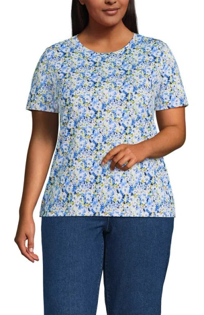 Lands' End Relaxed Supima Cotton Crew Neck T-shirt In Multi