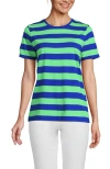 Lands' End Relaxed Supima Cotton Crew Neck T-shirt In Multi