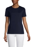 LANDS' END LANDS' END RELAXED SUPIMA COTTON CREW NECK T-SHIRT