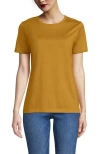 Lands' End Relaxed Supima Cotton Crew Neck T-shirt In Yellow