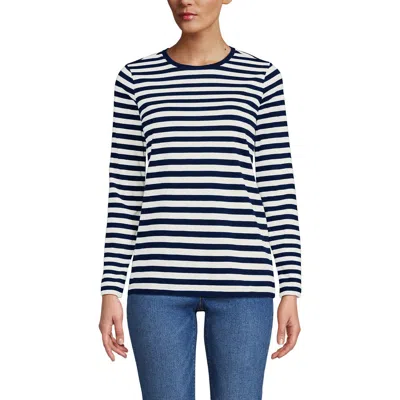 Lands' End Relaxed Supima Cotton T-shirt In Black