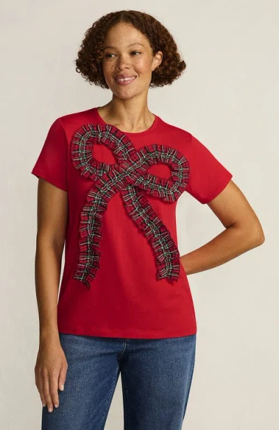 Lands' End Relaxed Supima Cotton T-shirt In Red