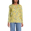 Lands' End Relaxed Supima Cotton T-shirt In Yellow