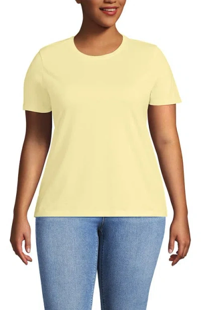 Lands' End Relaxed Supima Cotton T-shirt In Yellow