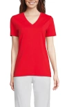 Lands' End Relaxed Supima Cotton V-neck T-shirt