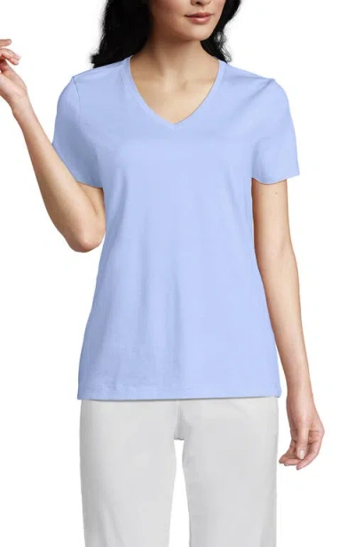 Lands' End Relaxed Supima Cotton V-neck T-shirt