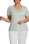 Lands' End Relaxed Supima Cotton V-neck T-shirt