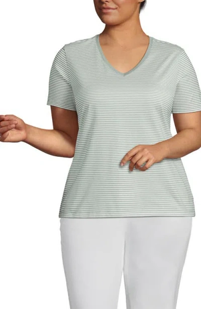 Lands' End Relaxed Supima Cotton V-neck T-shirt