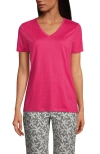 Lands' End Relaxed Supima Cotton V-neck T-shirt
