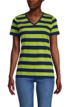 Lands' End Relaxed Supima Cotton V-neck T-shirt In Multi
