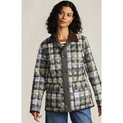 Lands' End Reversible Barn Quilted Jacket In Green