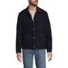 Lands' End Reversible Insulated Barn Jacket In Blue