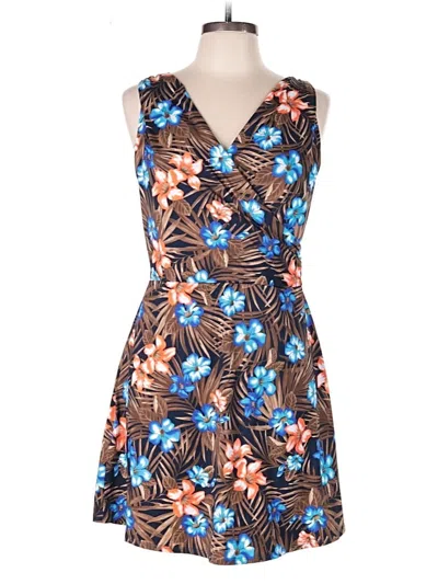 Pre-owned Lands' End Romper In Brown
