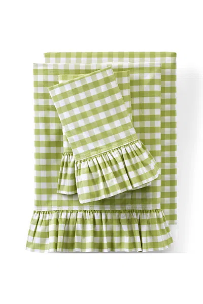 Lands' End Ruffle Bed Sheet Set