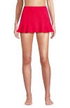 Lands' End Ruffle Hem Mini Swim Skirt In Coral Rose