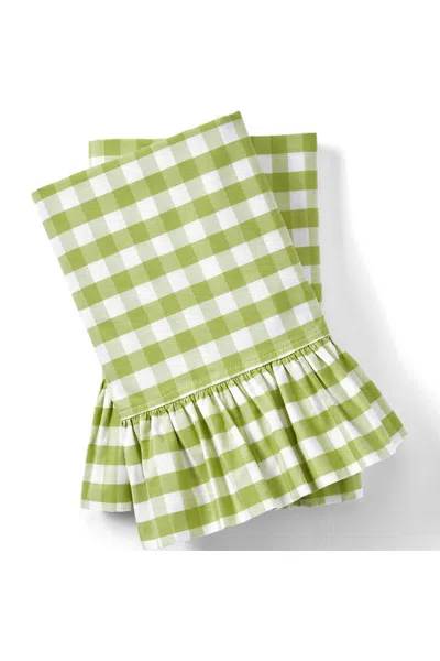 Lands' End Ruffle Pillowcases In Multi
