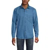 Lands' End Sailcloth Overshirt In Indigo