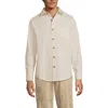Lands' End Sailcloth Overshirt In Neutral