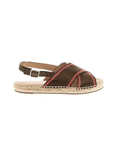 Pre-owned Lands' End Sandals In Brown