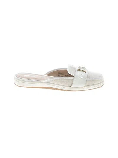 Pre-owned Lands' End Sandals In White