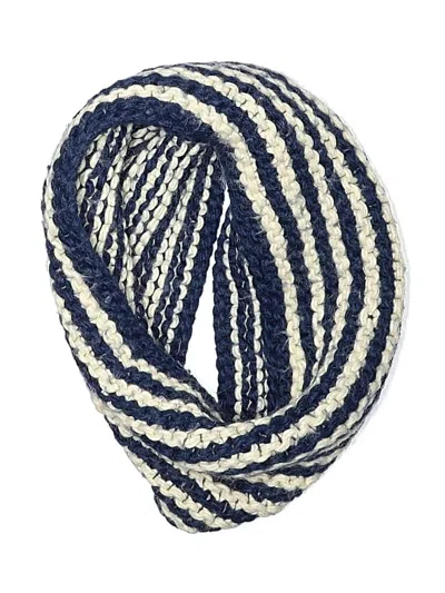 Pre-owned Lands' End Scarf In Blue
