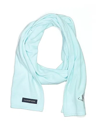 Pre-owned Lands' End Scarf In Blue