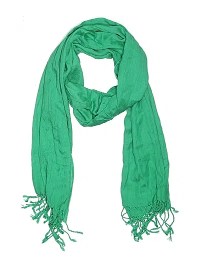Pre-owned Lands' End Scarf In Green