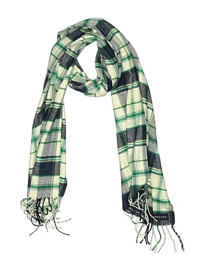 Pre-owned Lands' End Scarf In Green